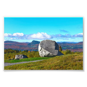 Sentinel Rock, Westmore, Vermont Photo Print