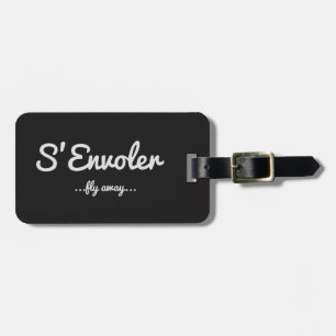 S'Envoler Black Luggage Tag
