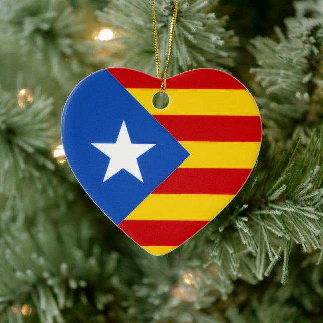 Senyera Estelada Ceramic Ornament (Tree)
