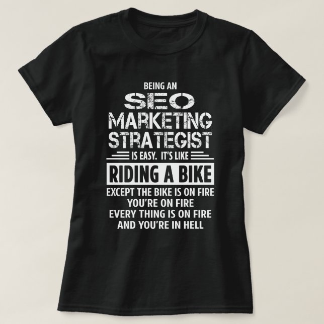 SEO Marketing Strategist T-Shirt (Design Front)