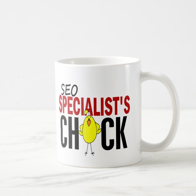 SEO Specialist's Chick Coffee Mug (Right)