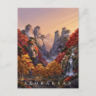 Seoraksan National Park South Korea Travel Postcard