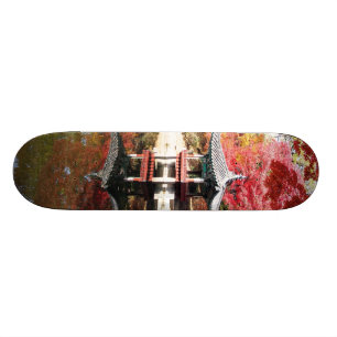 Seoul Autumn Japanese Garden Skateboard