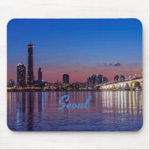 Seoul Capital of South Korea City Skyline Mouse Pad