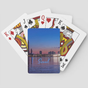 Seoul Capital of South Korea City Skyline Playing Cards