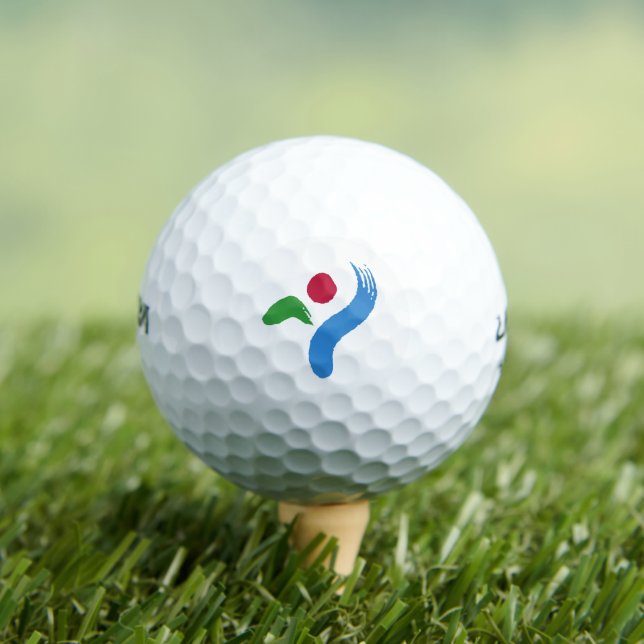 Seoul city flag korea symbol golf balls (Insitu Tee)