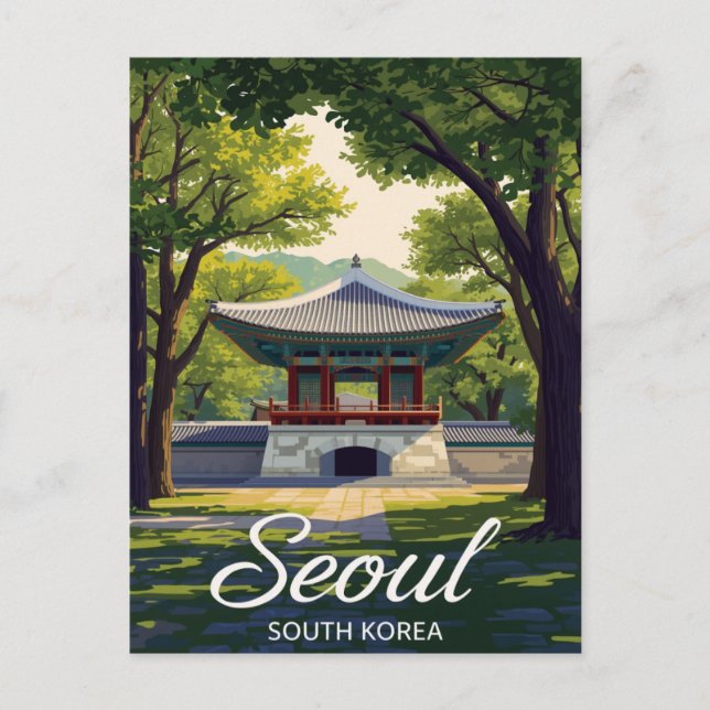 Seoul Hyangwonjeong Postcard (Front)