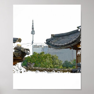 Seoul in Korea & culture Poster
