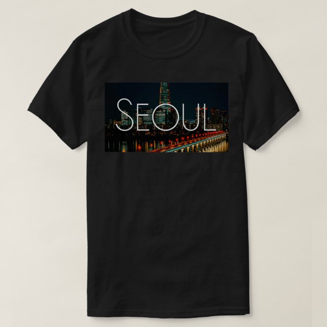 Seoul Korea City Night 2 T-Shirt (Design Front)