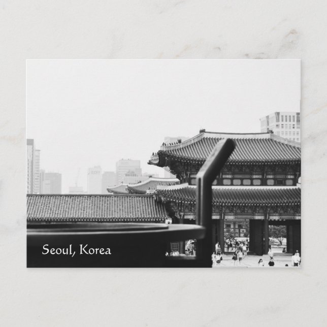 seoul korea photography postcard (Front)