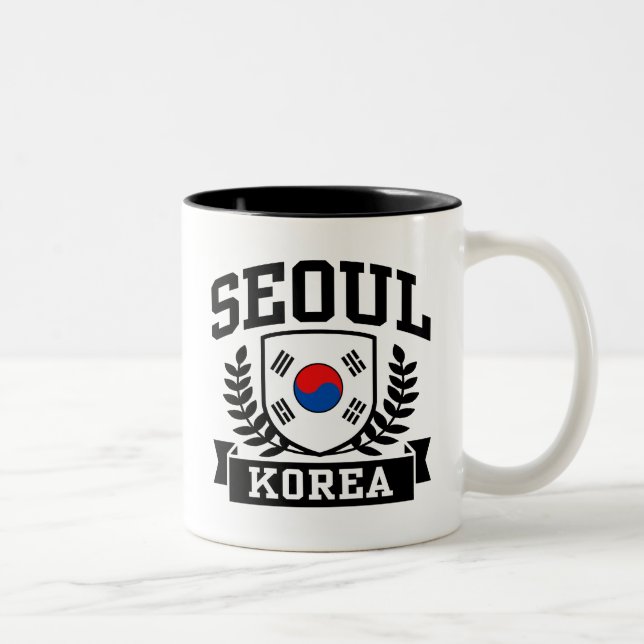 Seoul Korea Two-Tone Coffee Mug (Right)