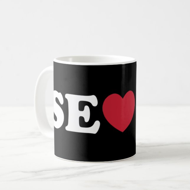 Seoul Love Heart Coffee Mug (Front Left)