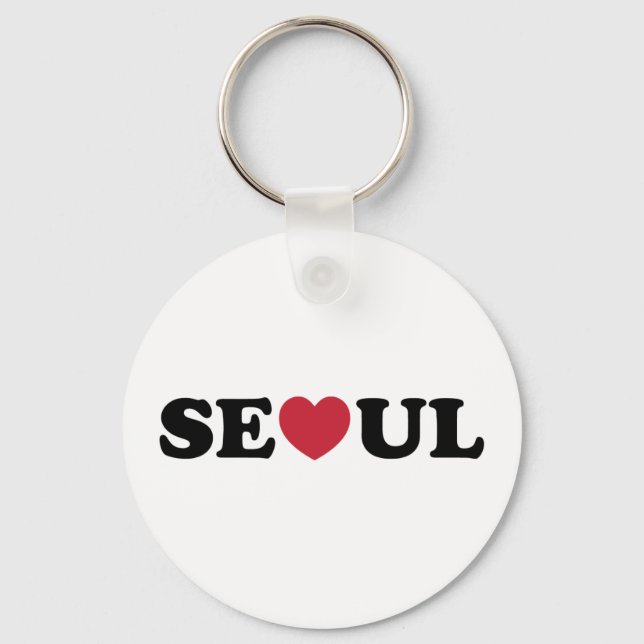 Seoul Love Heart Key Ring (Front)