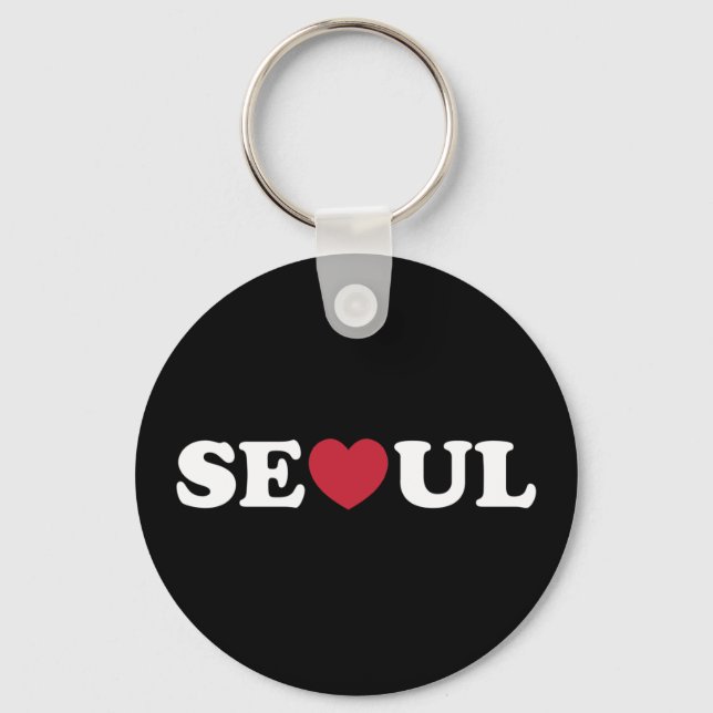 Seoul Love Heart Key Ring (Front)