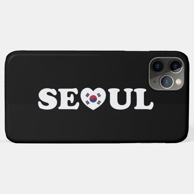 Seoul Love Heart Taegeukgi Flag Case-Mate iPhone Case (Back (Horizontal))