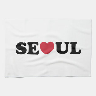 Seoul Love Heart Tea Towel