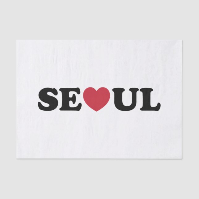 Seoul Love Heart Tissue Paper (Front)