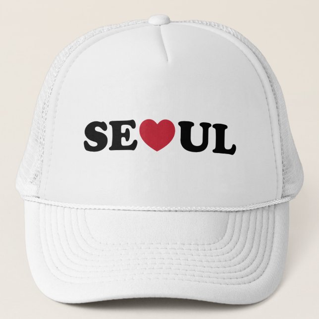 Seoul Love Heart Trucker Hat (Front)
