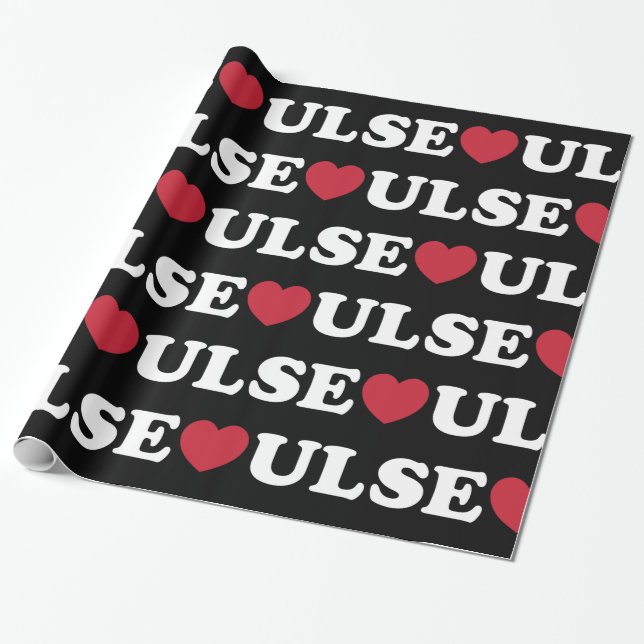 Seoul Love Heart Wrapping Paper (Unrolled)