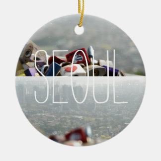 Seoul Love Locks Ceramic Ornament