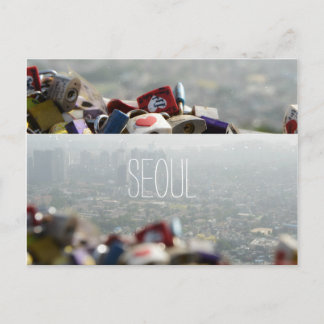 Seoul Love Locks Postcard
