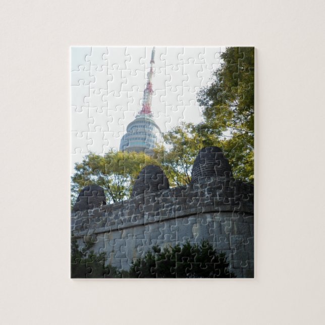 Seoul Namsan Tower through the Beacons Jigsaw Puzzle (Vertical)
