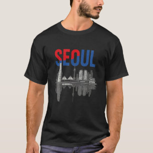 Seoul Skyline South Korea Cityscape Travel Souveni T-Shirt