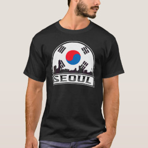 Seoul South Korea Aesthetic Korean Flag Capital So T-Shirt