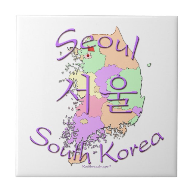 Seoul South Korea Ceramic Tile (Front)