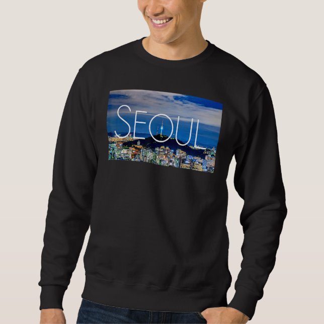 Seoul South Korea Korean City Vacation Travel 1 Sweatshirt (Front)