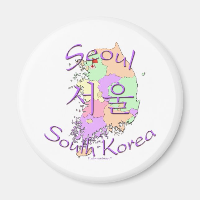 Seoul South Korea Magnet (Front)