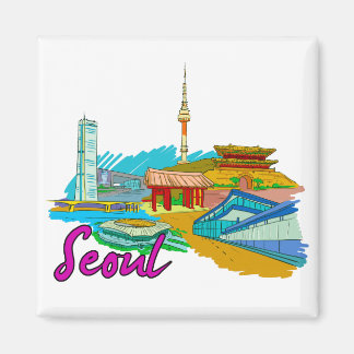 Seoul - South Korea.png Magnet