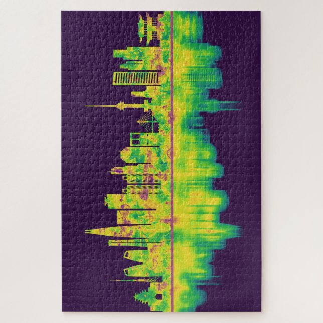 Seoul South Korea Skyline Jigsaw Puzzle (Vertical)