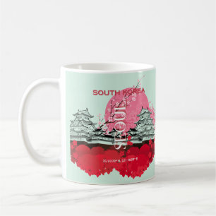  Seoul South Korea Travel Art Coffee Mug
