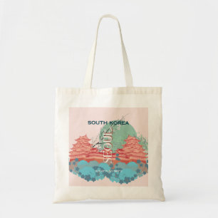 Seoul South Korea Travel Art Tote Bag