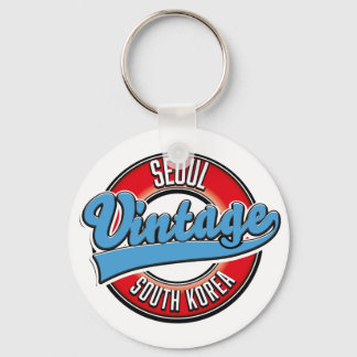Seoul South Korea vintage logo Key Ring