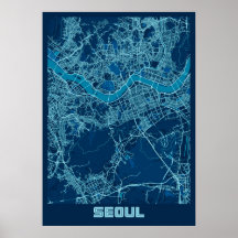Seoul - South Korean Peace City Map