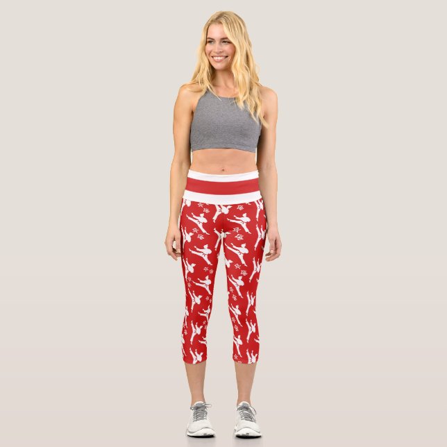 Seoul Spirit Sports Leggings Red (Front)