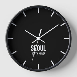 Seoul Time Zone Newsroom Wall Clock