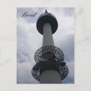 seoul tower postcard