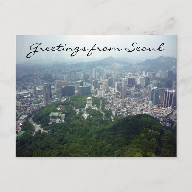 seoul tower view postcard (Front)