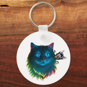 seoul with cats key ring