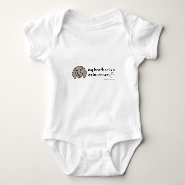 sep4 weimaraner baby bodysuit (Front)