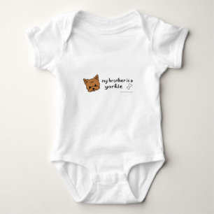 sep4 yorkie baby bodysuit