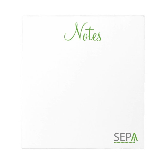 SEPA Logo Notepad (Front)