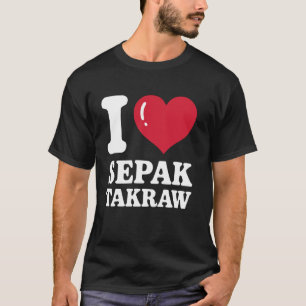 Sepak Takraw Player Sport Foot Volleyball Footvoll T-Shirt