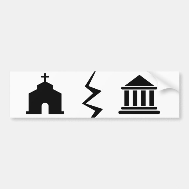 Separate Church and State Bumper Sticker (Front)