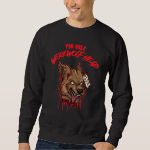 Separate Head Werewolf Head Halloween Costume Sweatshirt