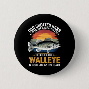 Separate Men From Boys Fish Angler Fisherman Walle 6 Cm Round Badge