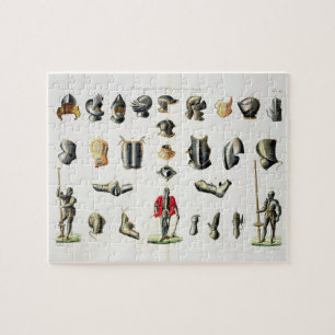 Separate Pieces of a Knight's Armour, plate 15 fro Jigsaw Puzzle